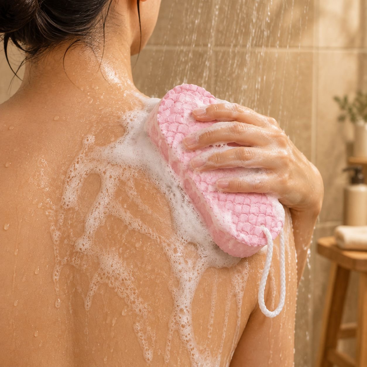 Highly absorbent and non-abrasive PVA cleaning sponge