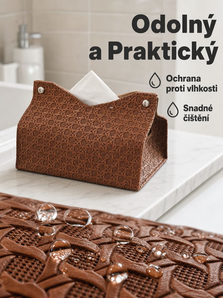 Luxusní tkaná krabička na papírové kapesníky