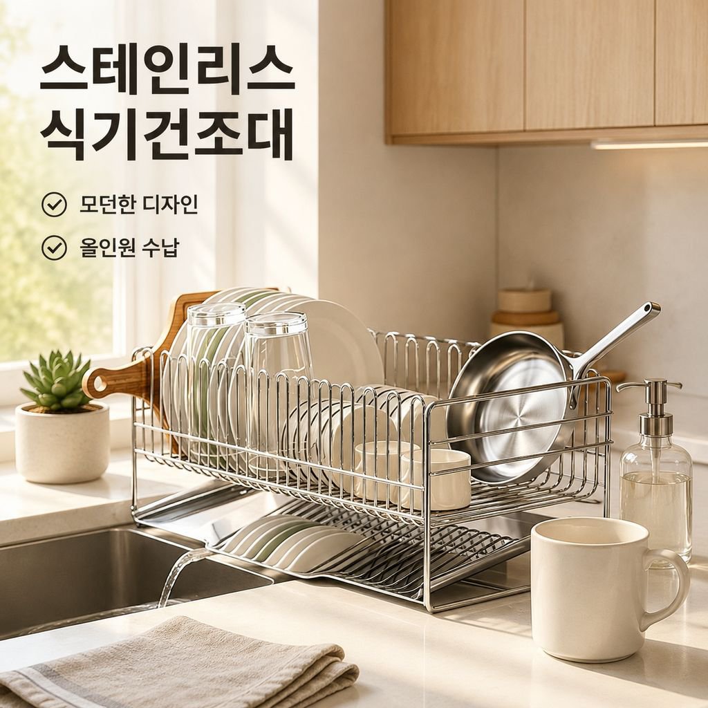 주방 싱크대 정리 선반