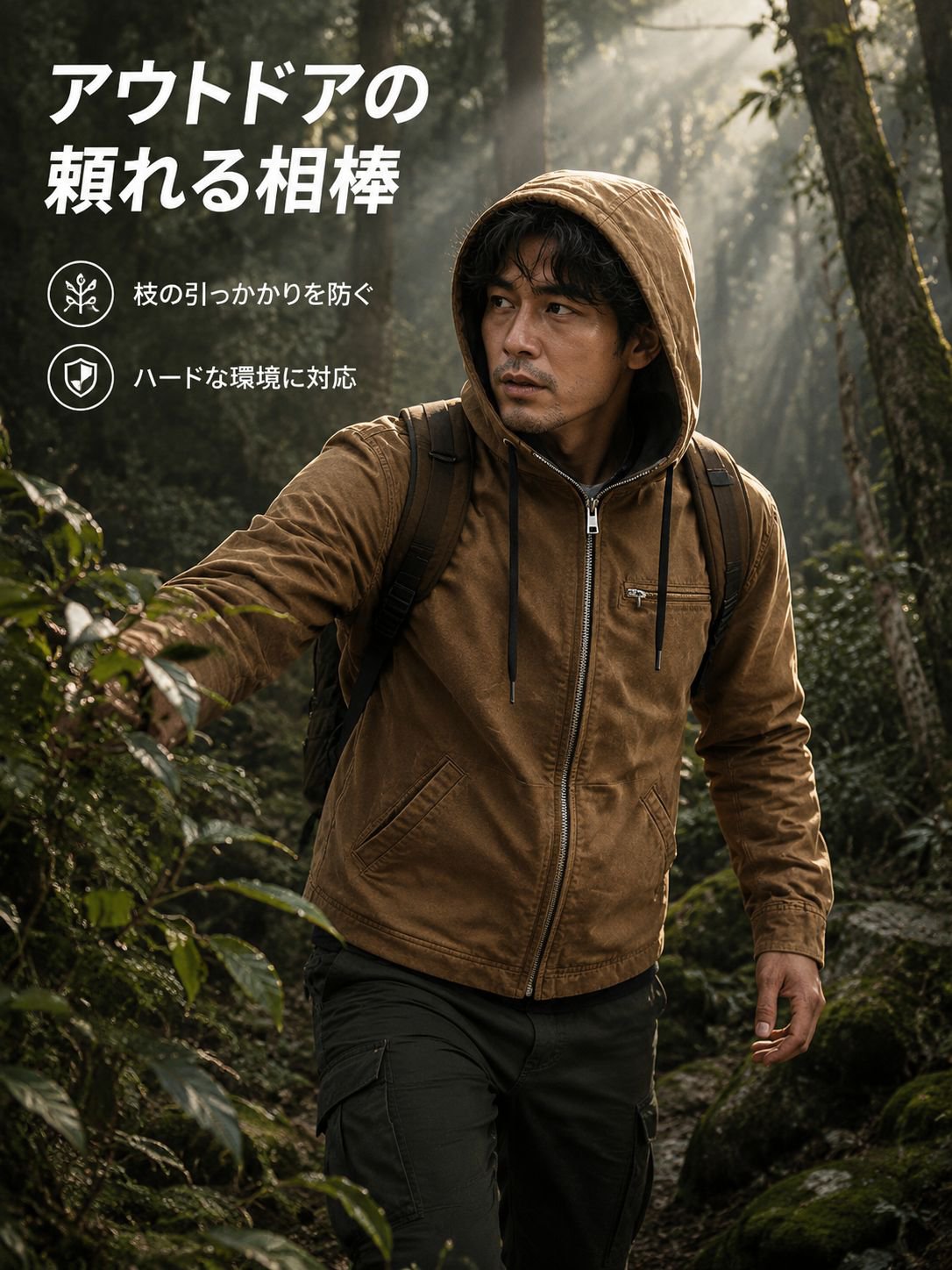 ファッション性と機能性を兼ね備えたアウター