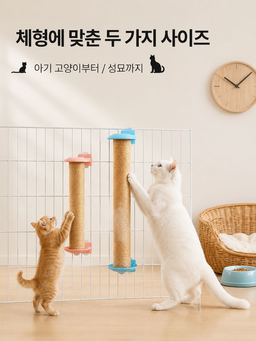 내마모성 비듬방지 고양이 발톱갈이 기둥
