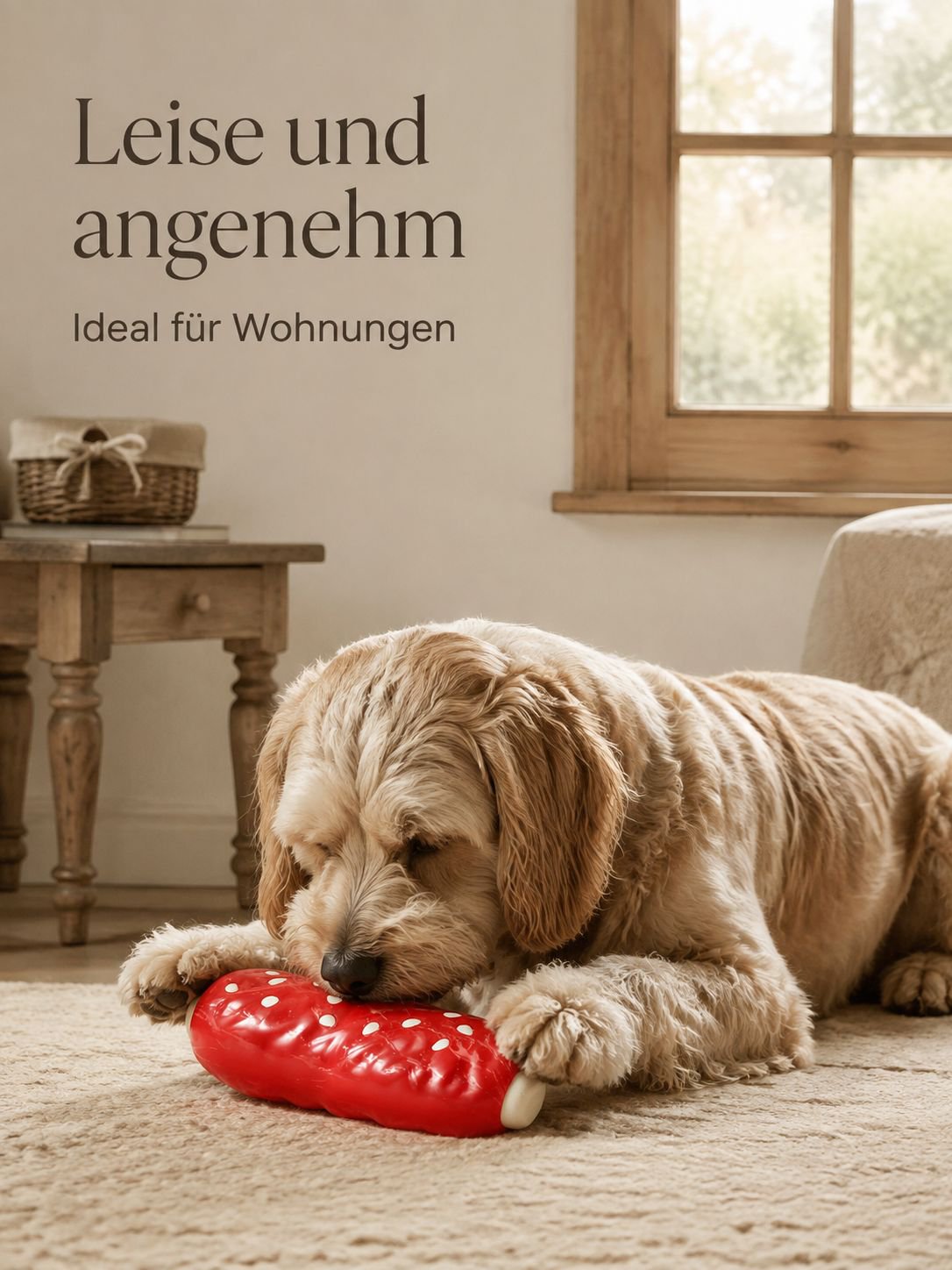 Hundebeißring mit Snackfunktion für Beschäftigung und Training