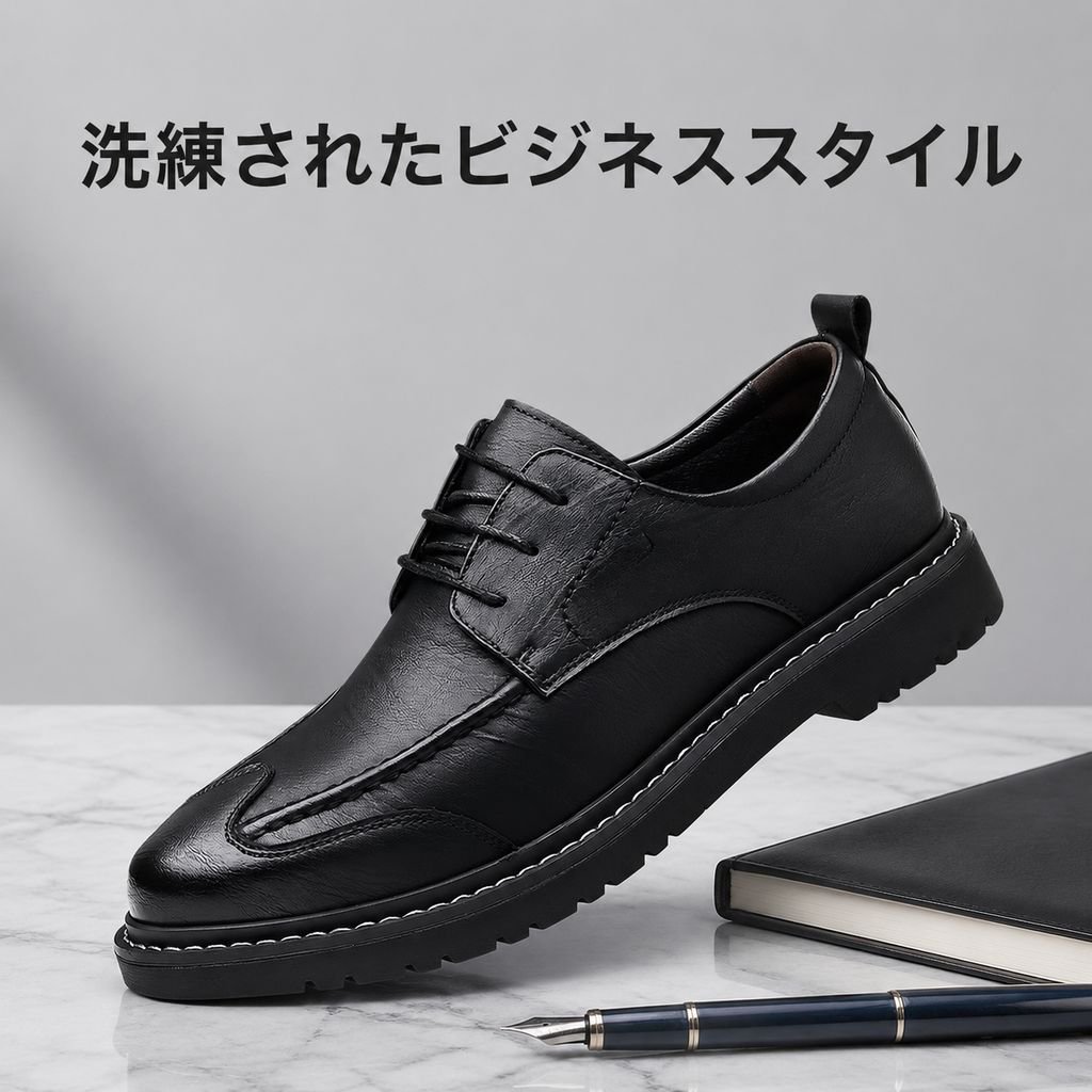 メンズ高級ビジネスレザーシューズ