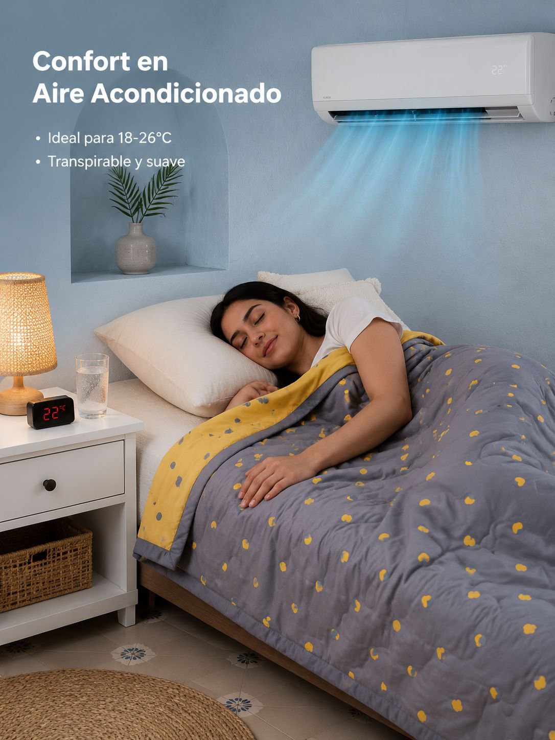 Manta de siesta de verano para estudiantes