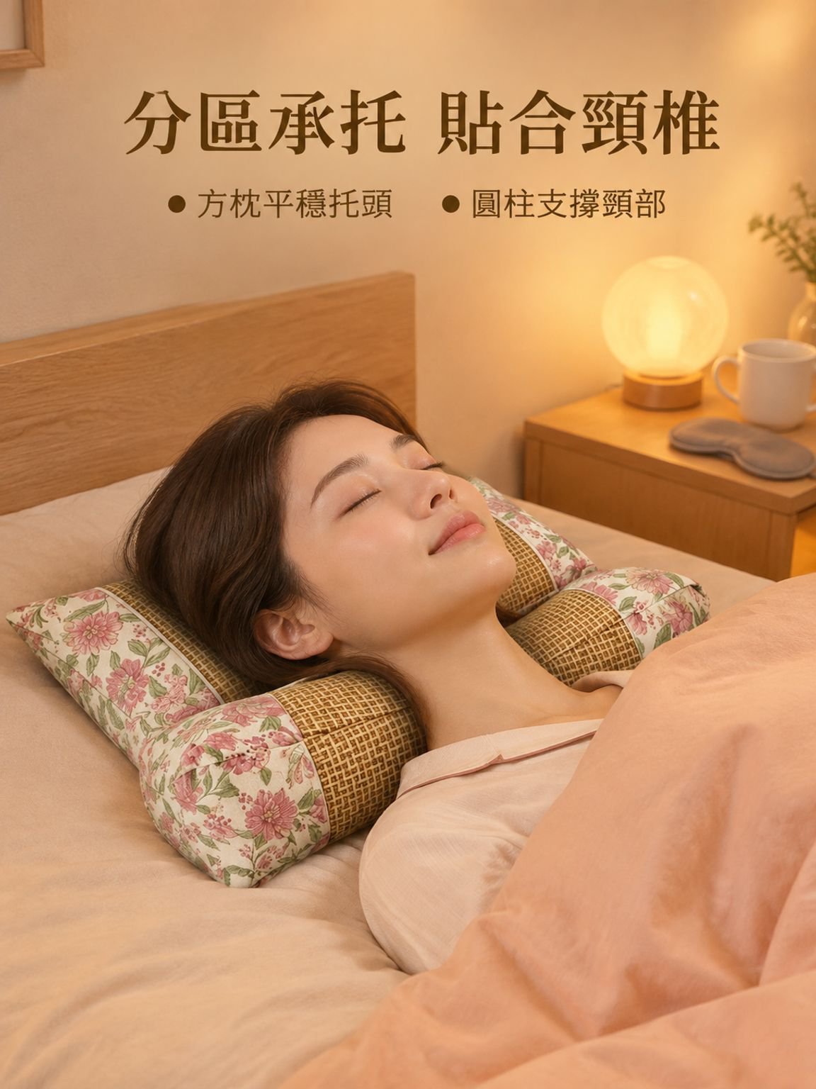 草本藤席枕頭