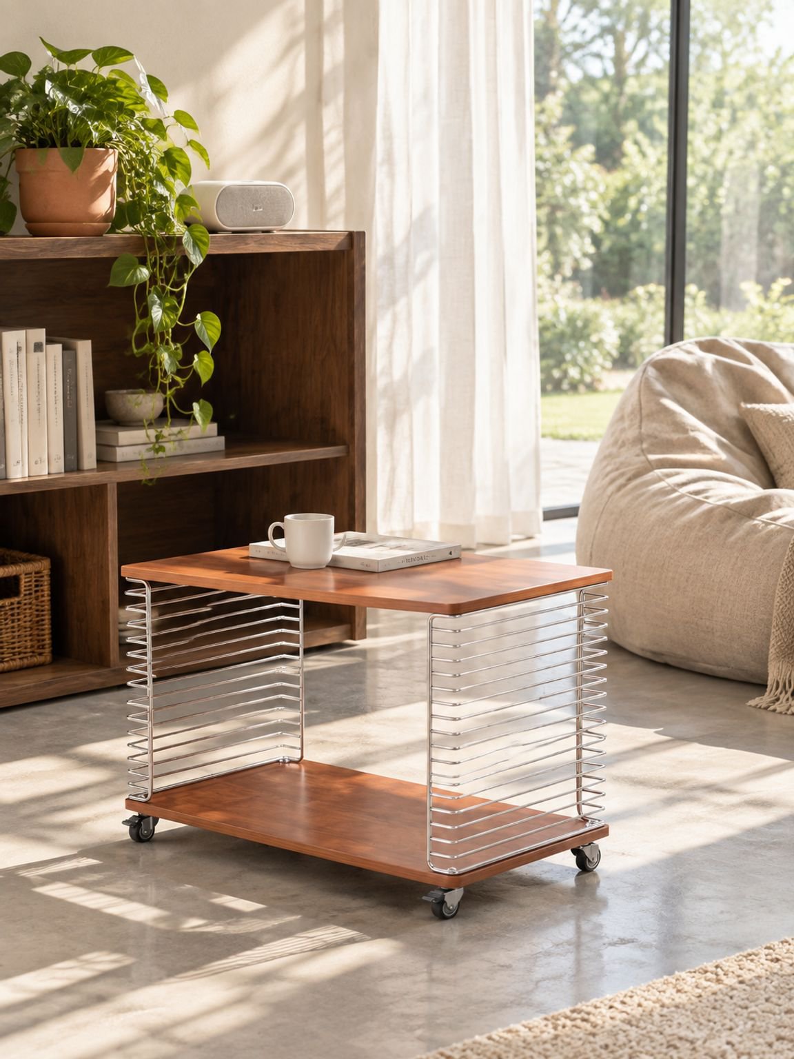 Stilvoller Beistelltisch in minimalistischem Design
