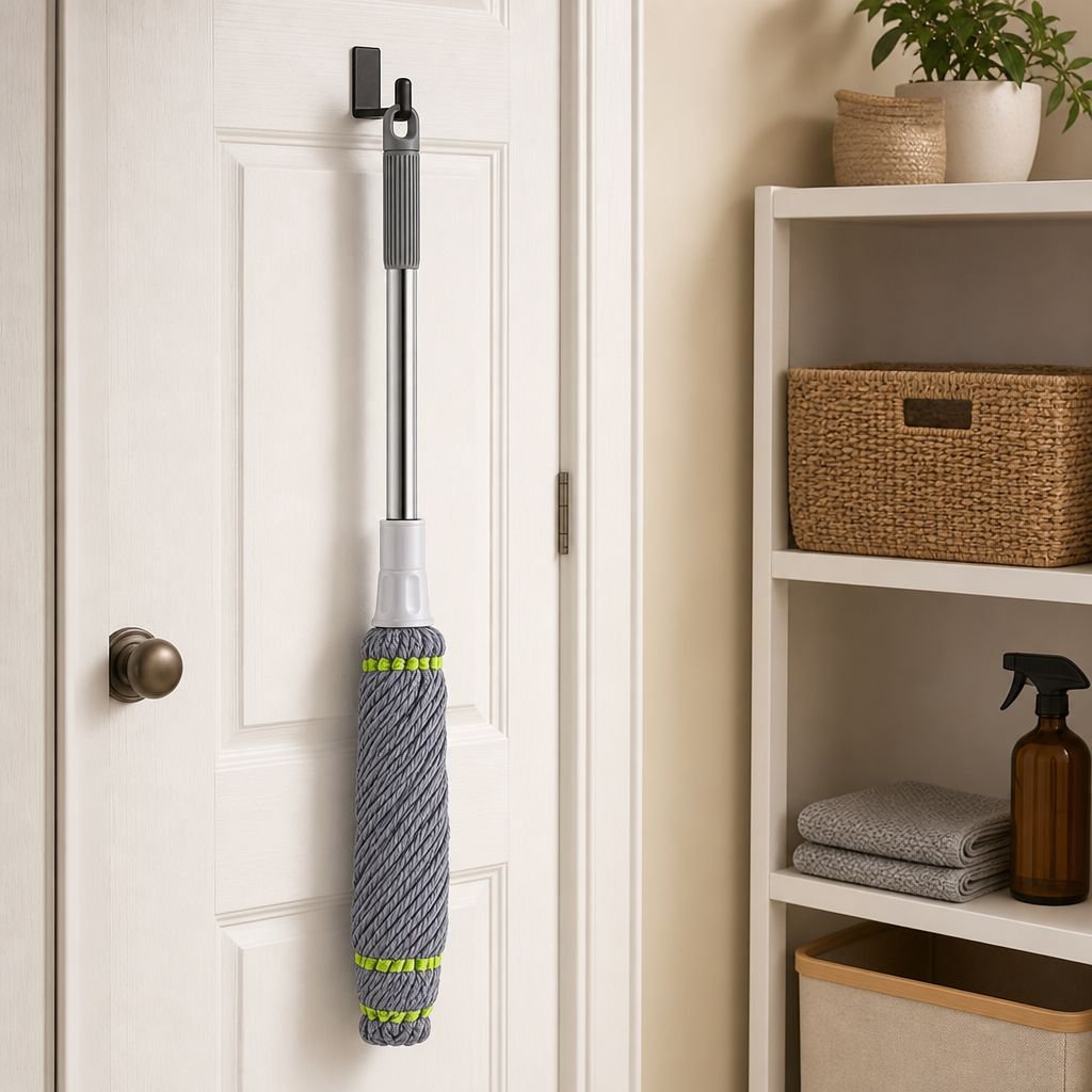 Complete mop and bucket cleaning system