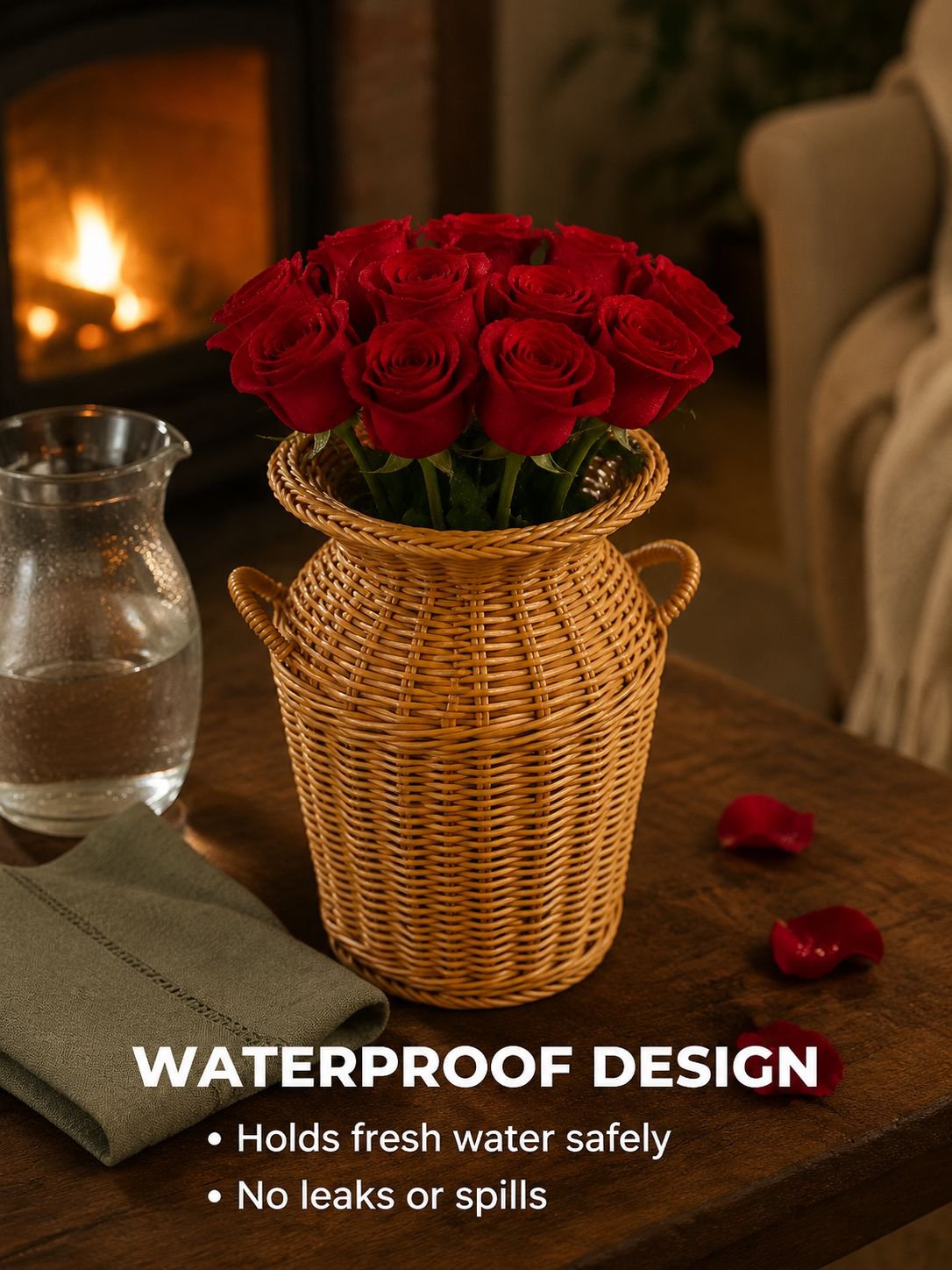 Home Imitation Vine Weaving Vase Flower Arrangement Device
