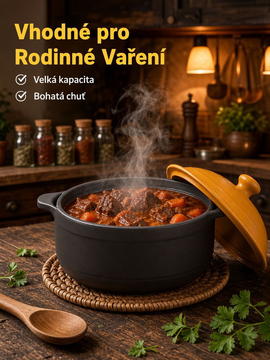 Žáruvzdorný keramický kastrol