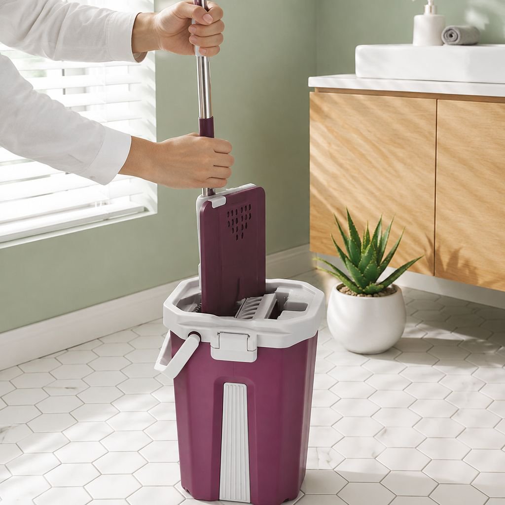 Extendable Handle Microfiber Flat Mop Multifunctional Floor Cleaner for Home