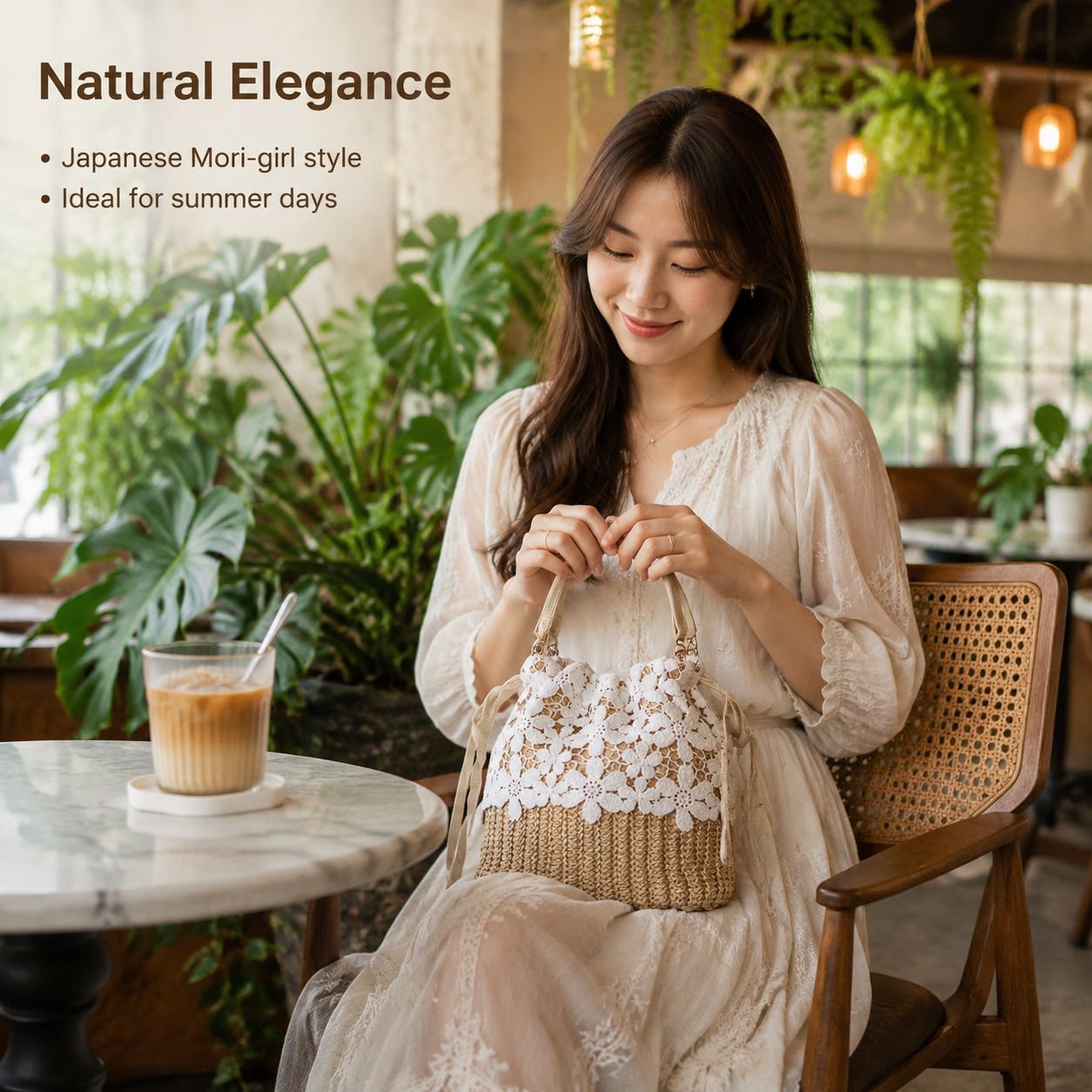 Summer Woven Tote Versatile Shoulder Crossbody Bag