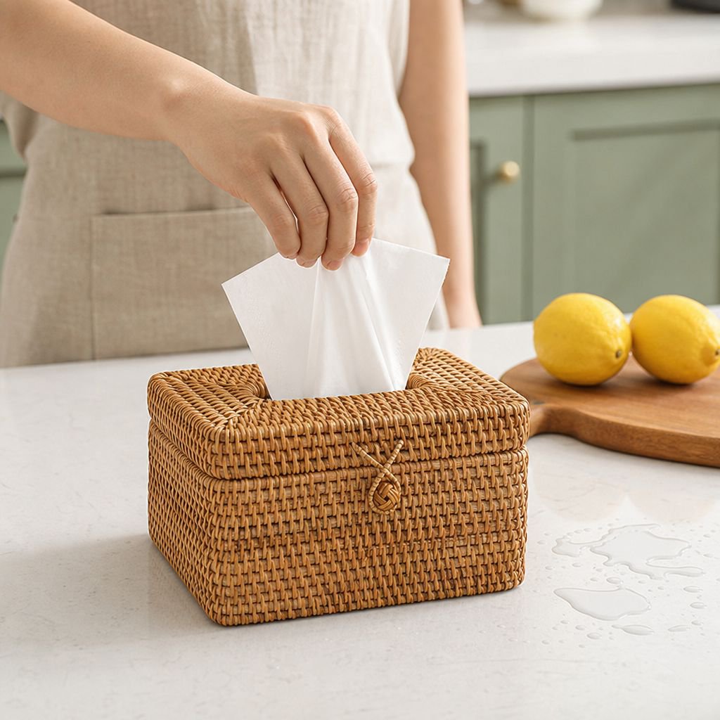 Functional and aesthetic tissue holder for any room