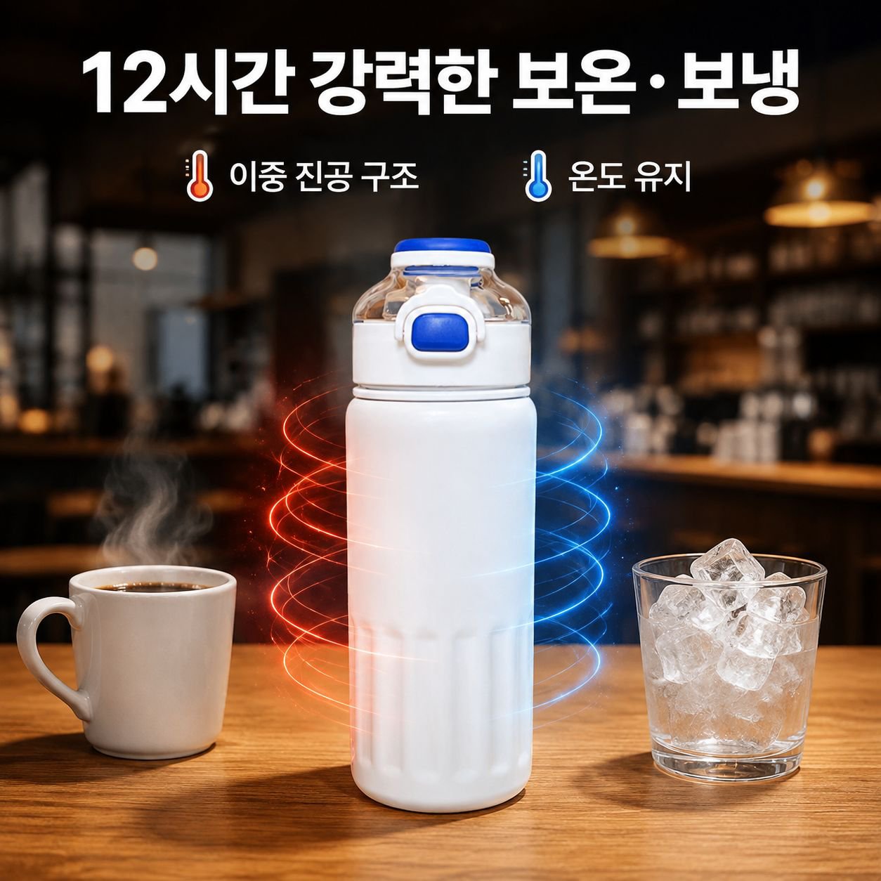 고급 디자인 휴대용 스테인리스 보온컵