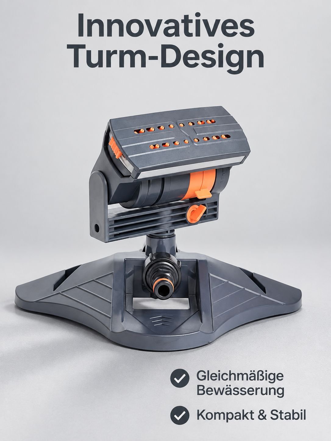 Automatischer Schwenkregner mit Turm-Design