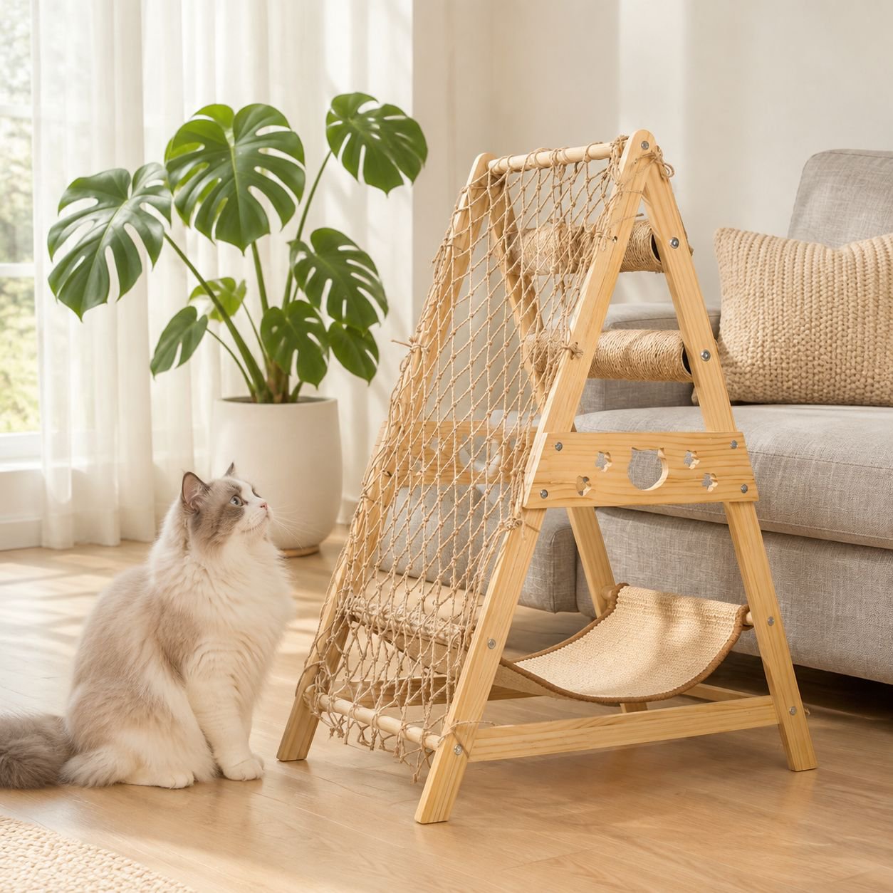 Cat climbing frame wearresistant scratching board
