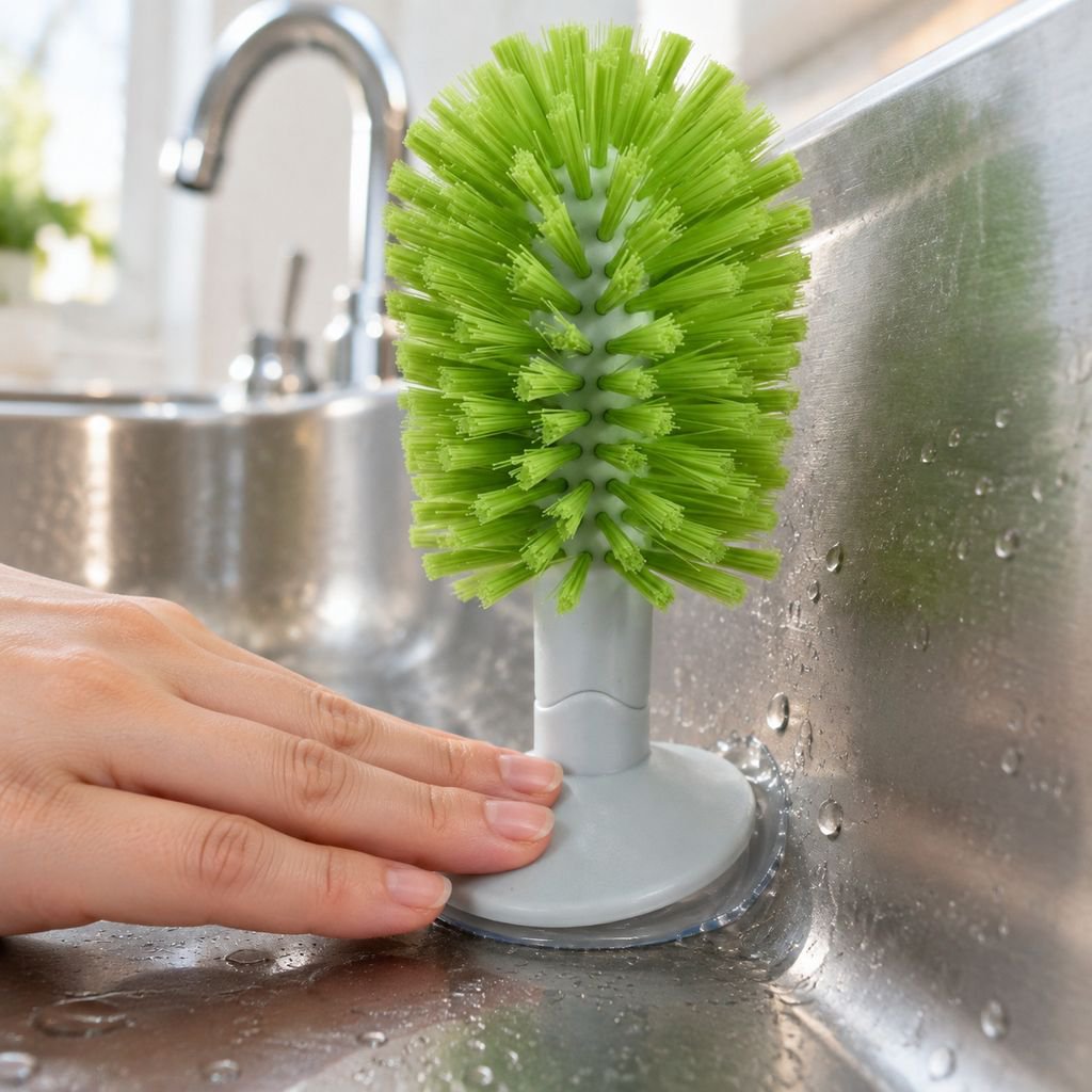 水筒の底まで洗えるボトルブラシ