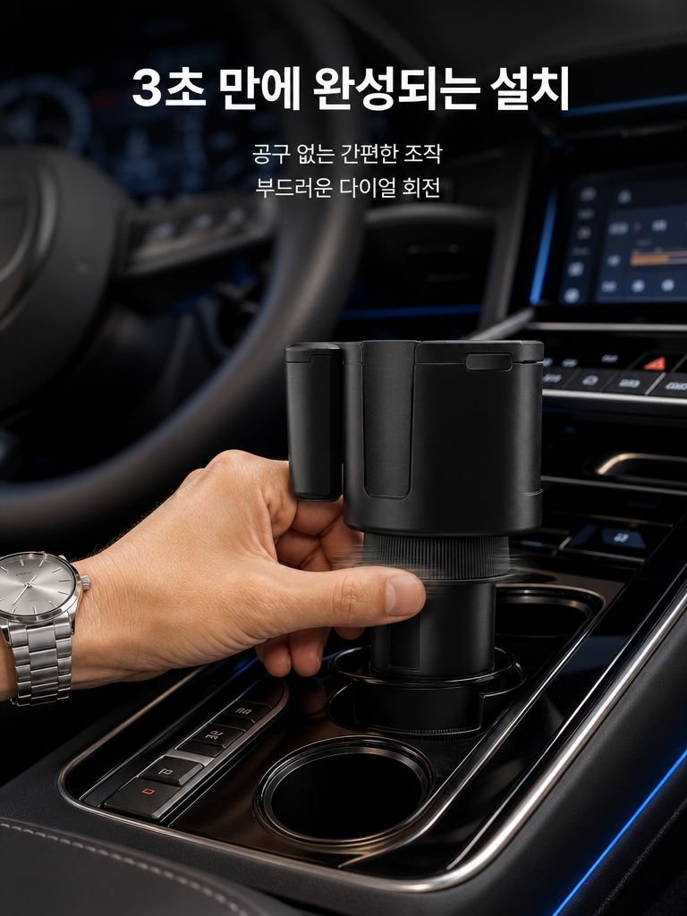다기능 차량용 대형 컵홀더
