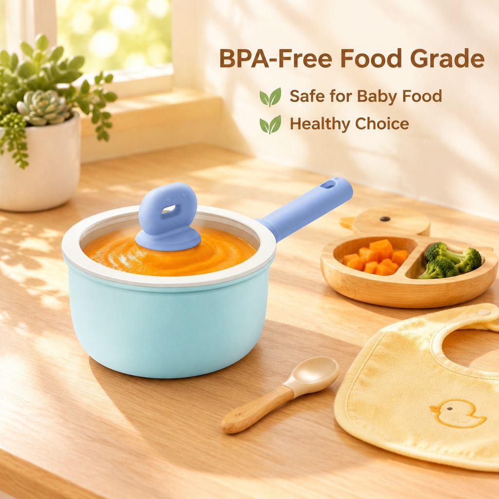 Ceramic Baby Food Milk Pan Universal Stove Compatible Household Small Soup Pot