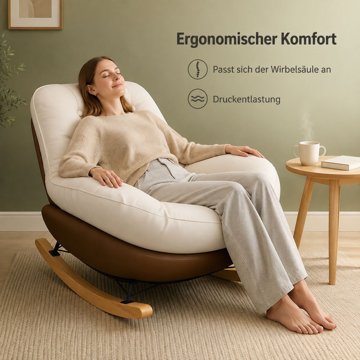 Gepolstertes Schaukelsofa