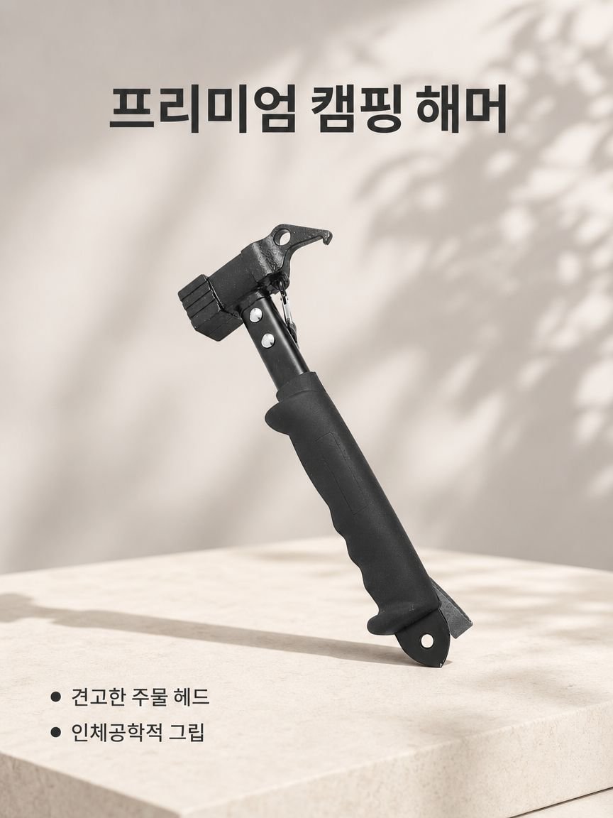 야외 텐트 망치 다기능 못망치 캠핑 전용 망치