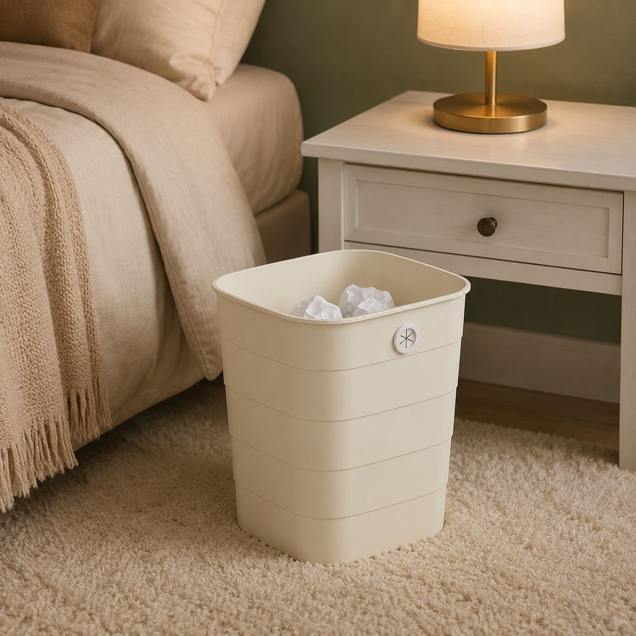 Large Square Trash Bin with Premium Look for Home
