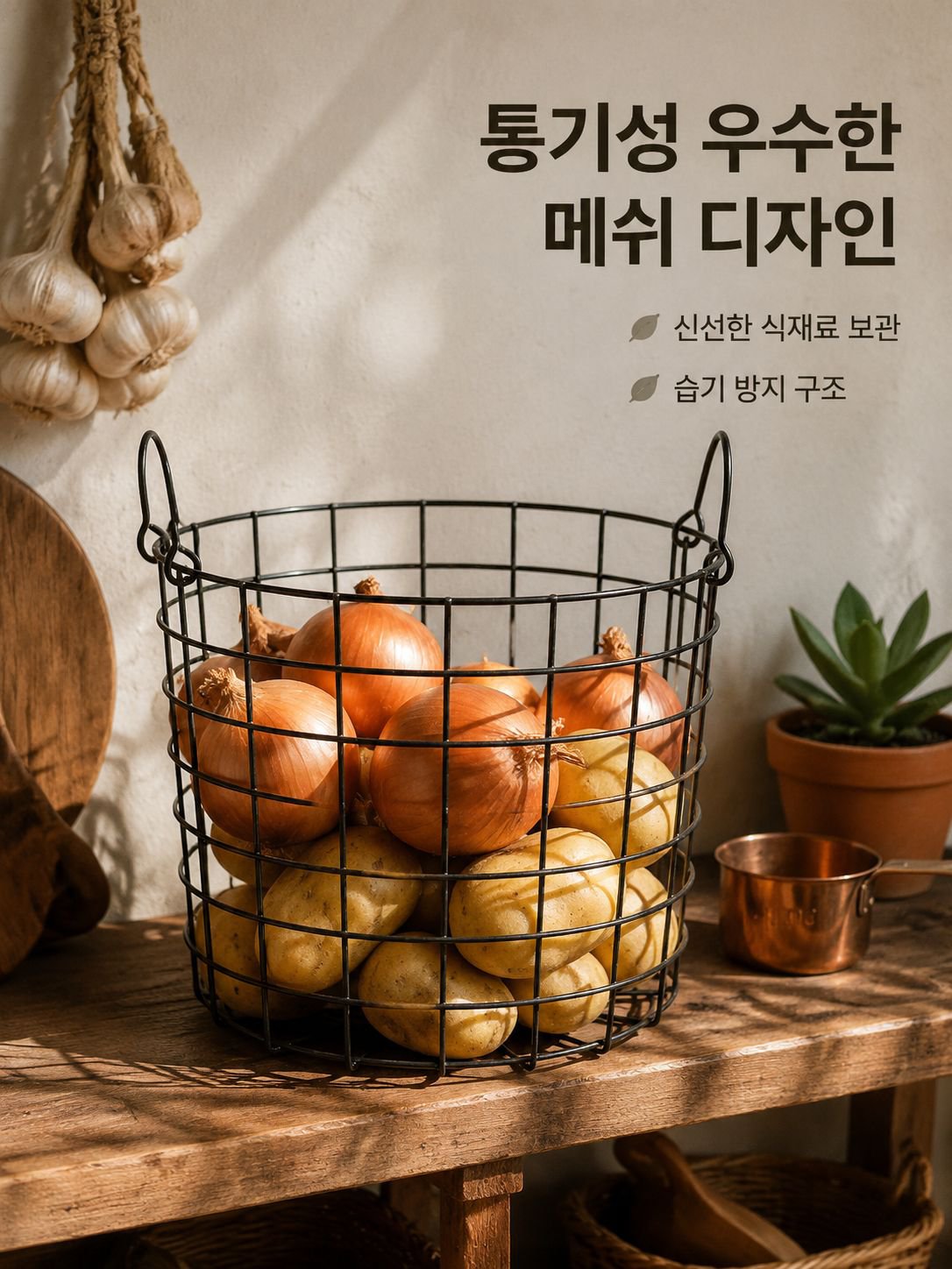 철제 수납 바구니