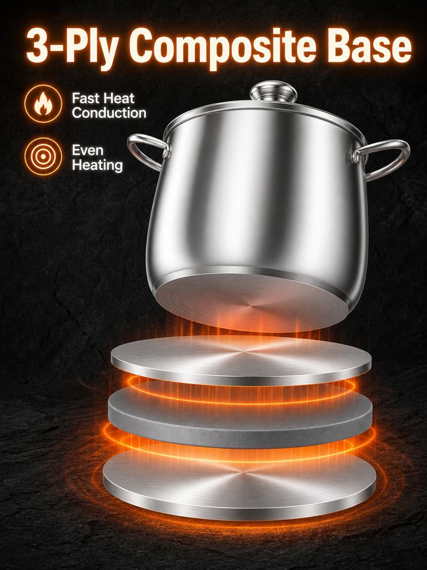 Stainless Steel High Stockpot