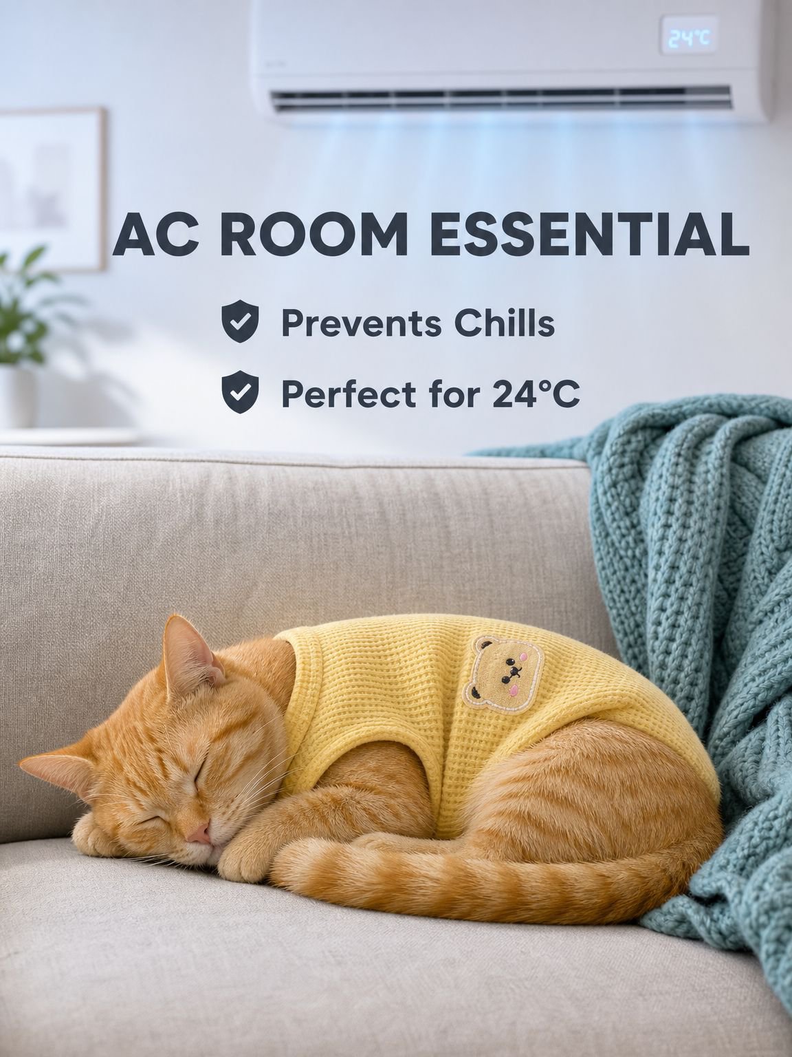 Lightweight Breathable Vest for Cats