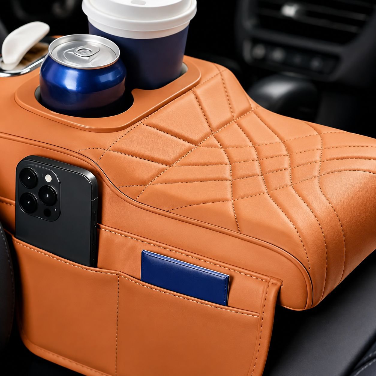 Auto-Innenraum erhöhter Armlehnenpolster mit Aufbewahrungsbox