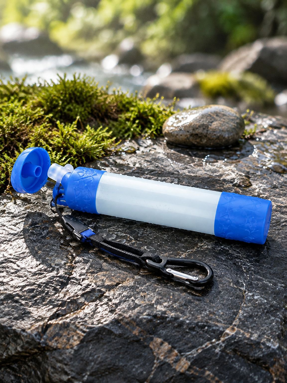 Purificateur d’eau portable pour camping et randonnée en pleine nature