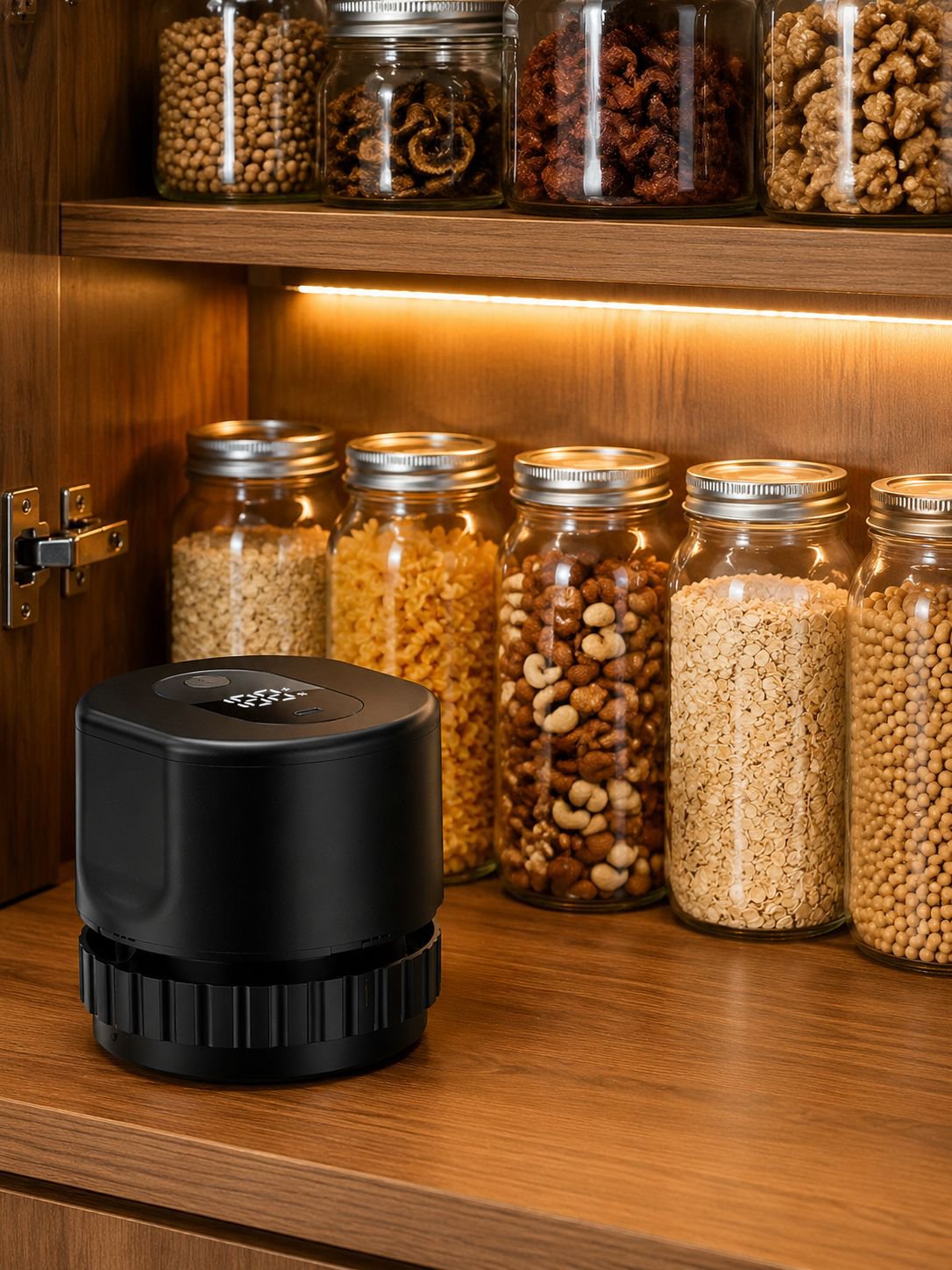 Máquina automática para sellar frascos y conservar alimentos