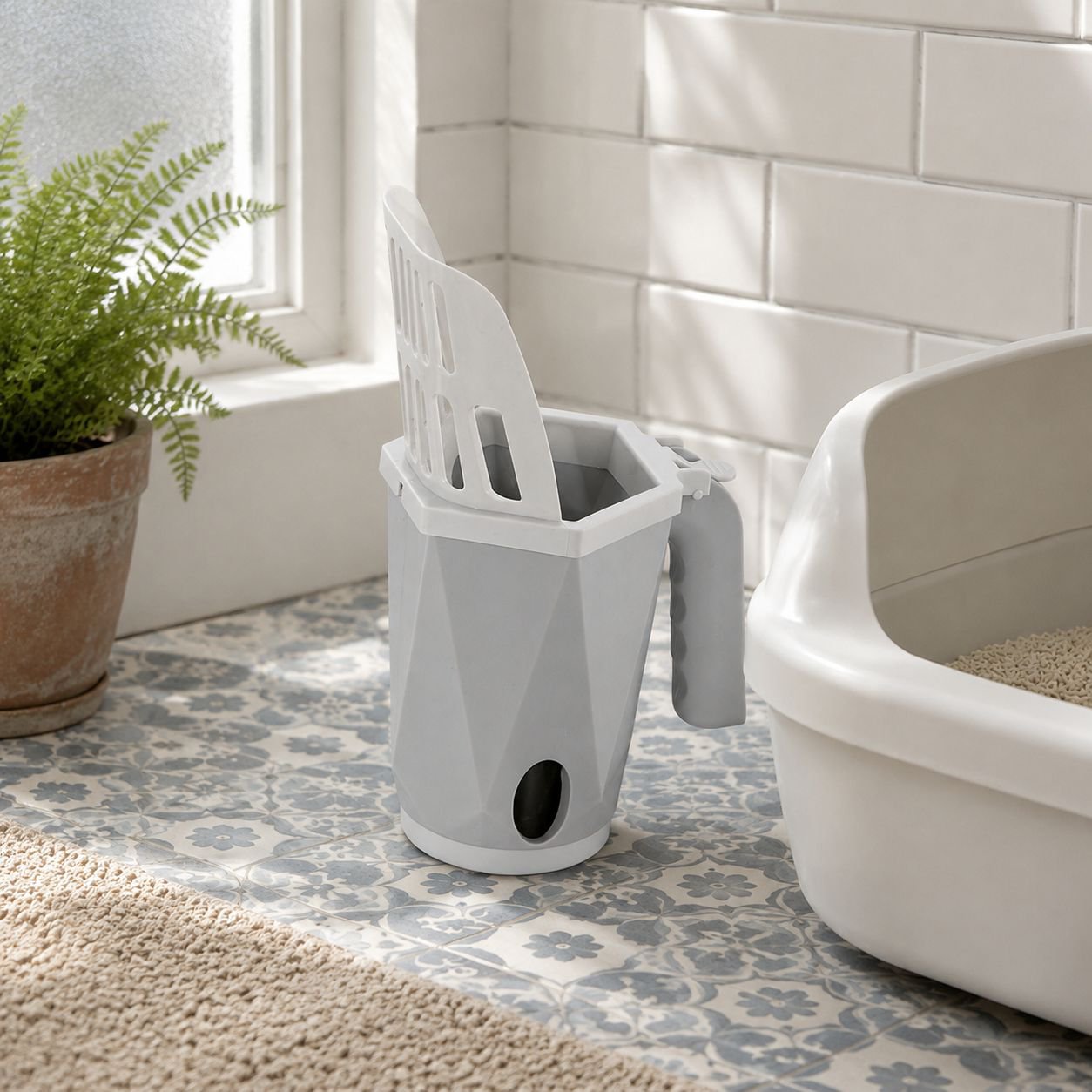 Cat Litter Bag with Scoop Set