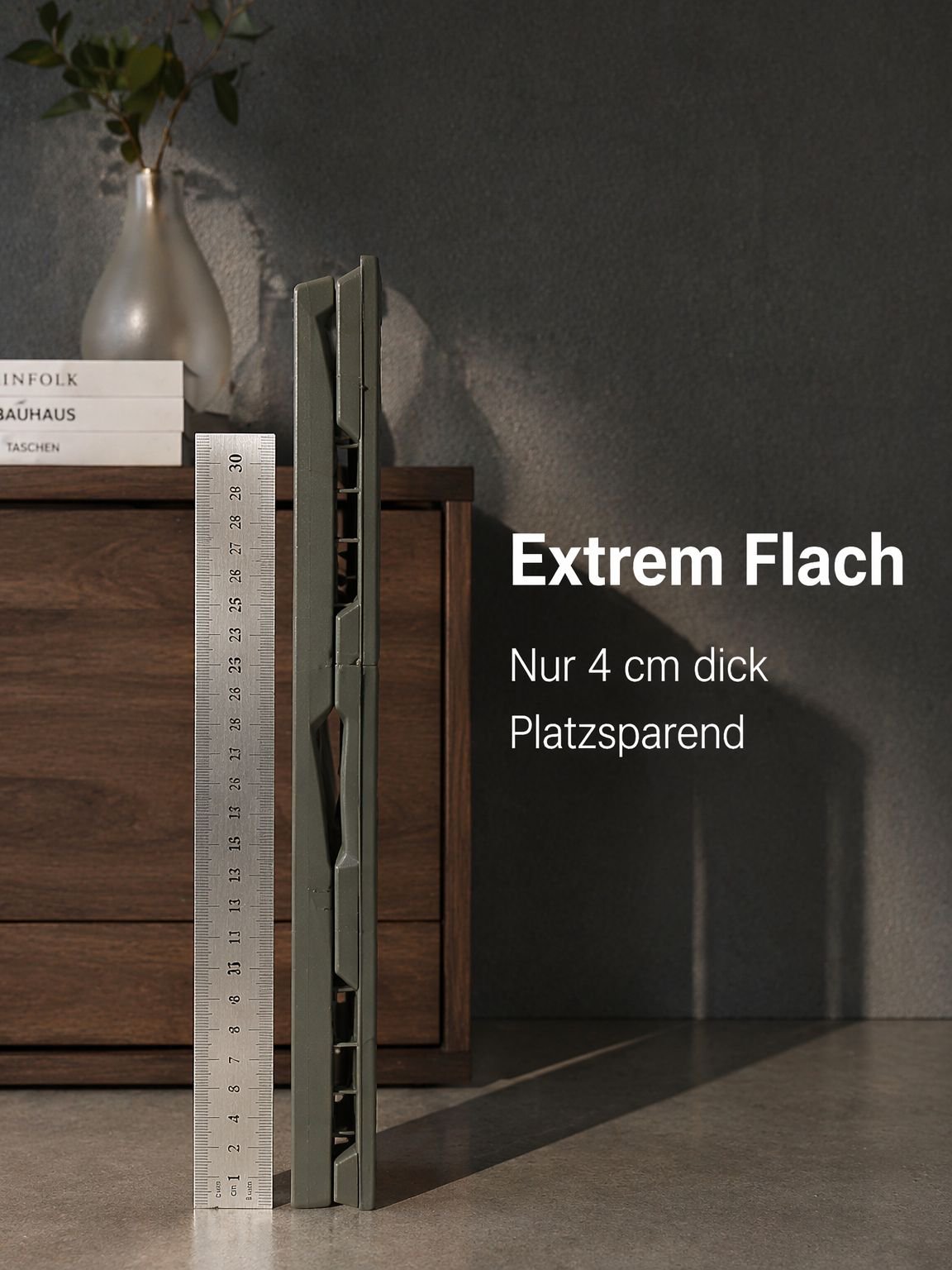 tragbarer Klapphocker aus Kunststoff
