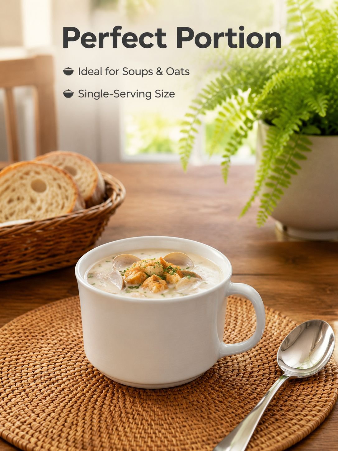 1200°C Micro-Pressure White Ceramic Steaming Cup