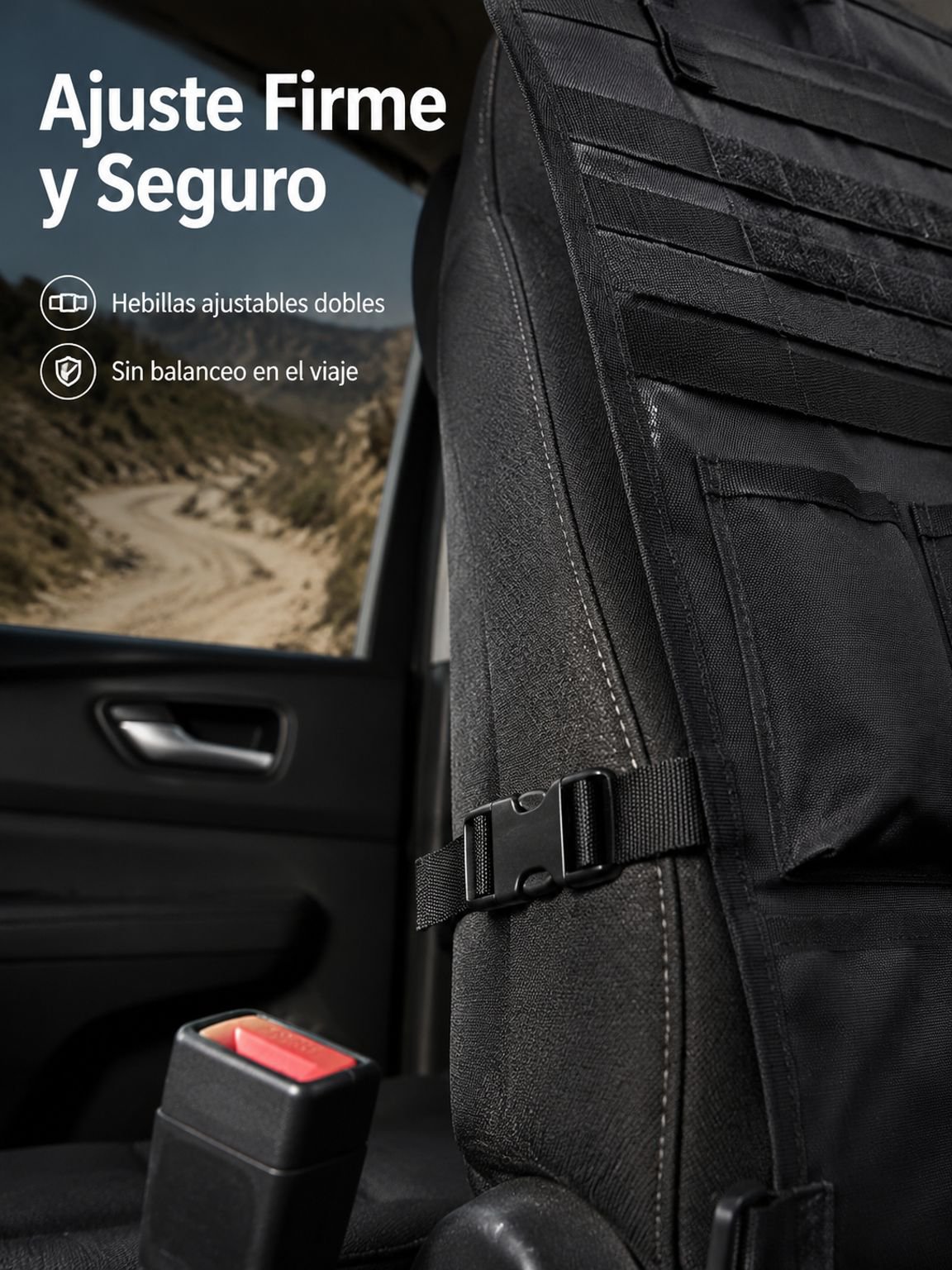 Bolsa colgante para asiento trasero de coche