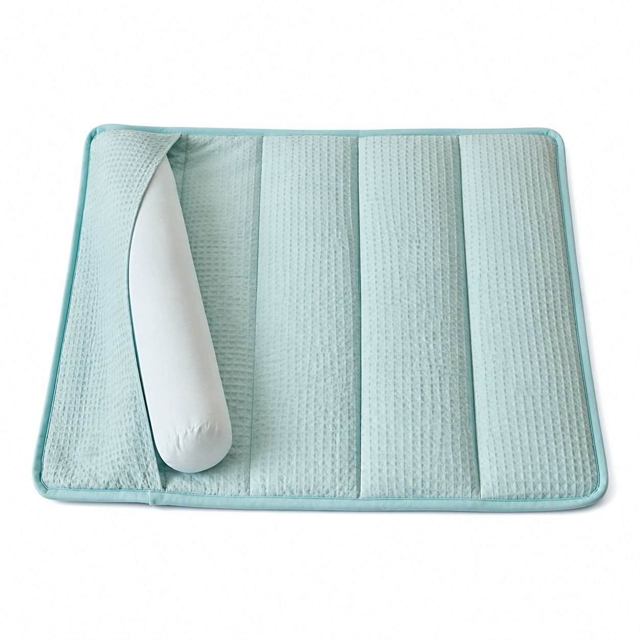 Adjustable Pure Cotton Cylindrical Neck Pillow, Neck Support Sleep Aid Towel Pillow