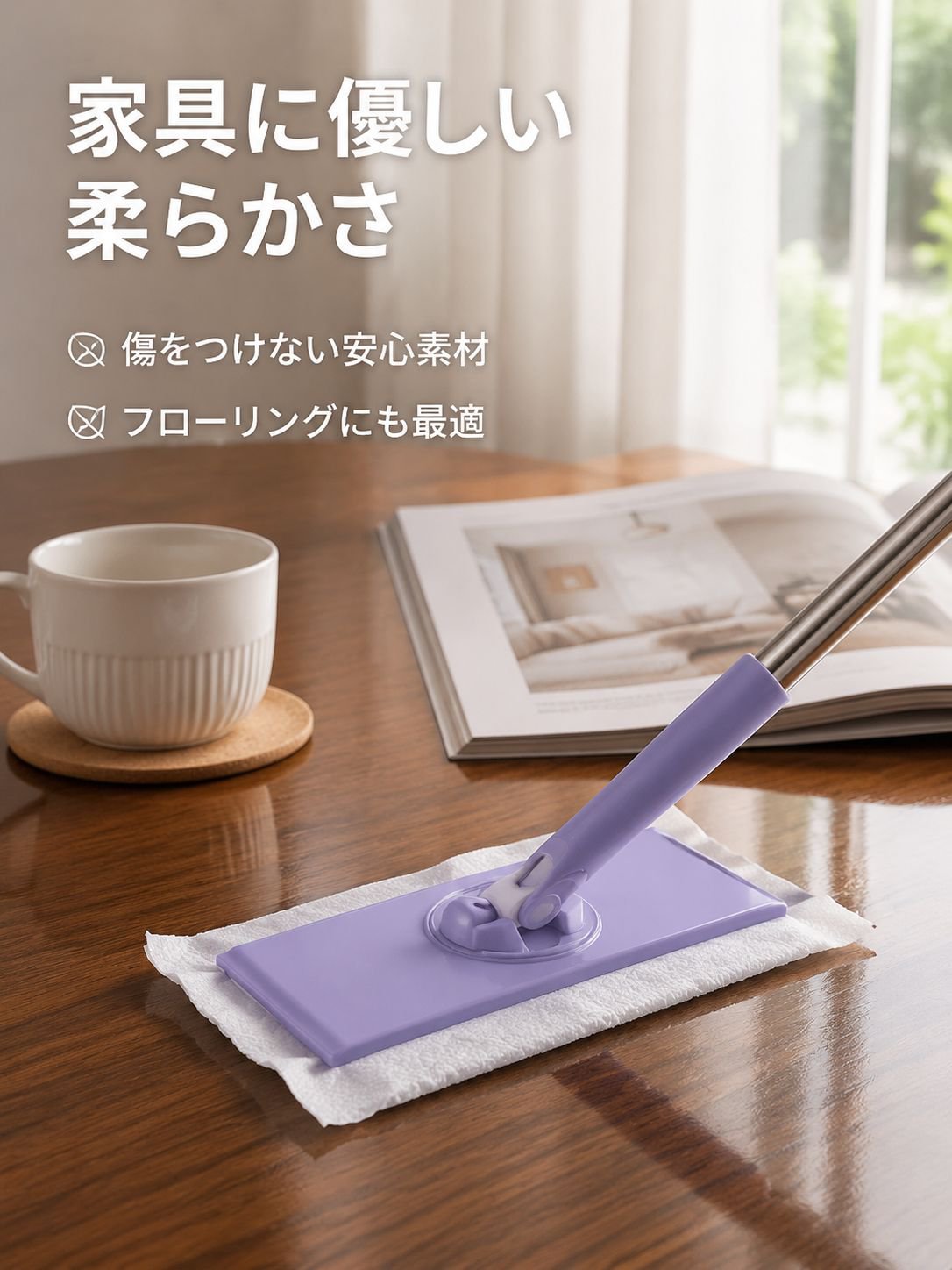 フェイスタオル 小型モップ