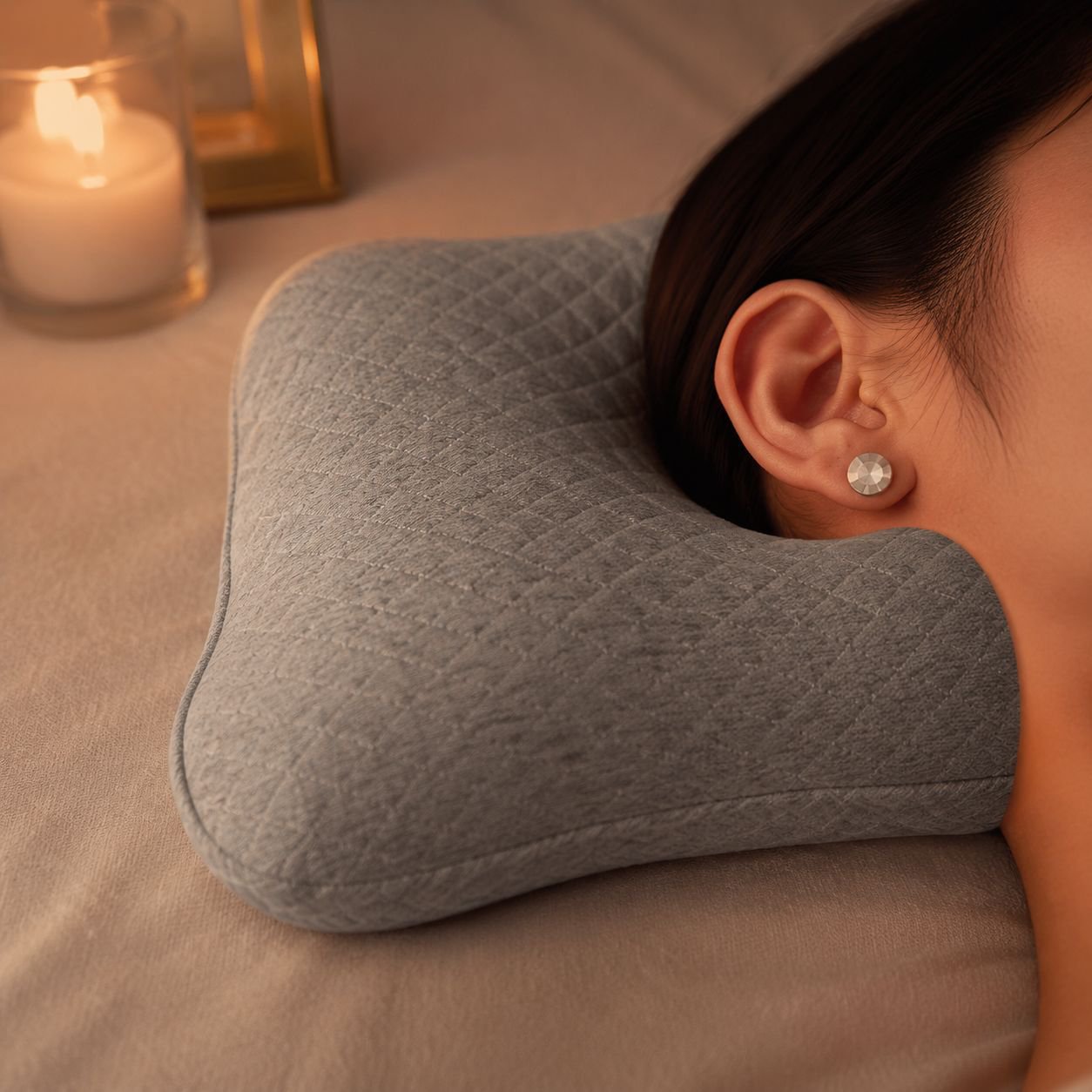 Elderly Ear Pillow Single Hole High Quality Cotton Polyester Filling
