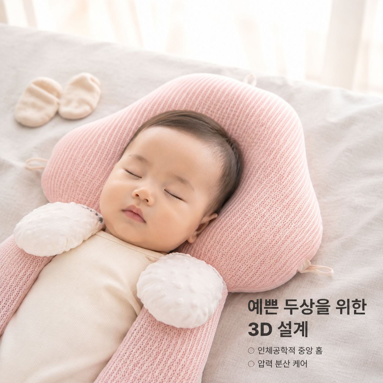 신생아 두상 교정 및 안정 수면 베개