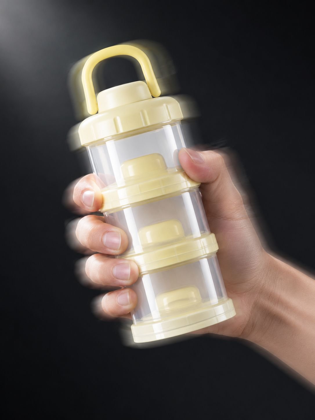 Caja de almacenamiento sellada y portátil de gran capacidad para leche en polvo de bebé