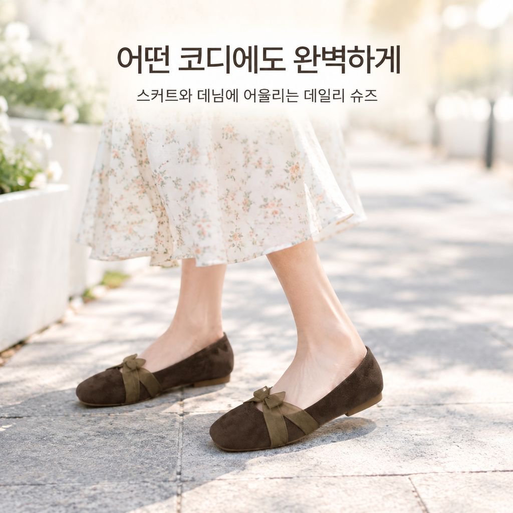 온화한 밤바람 발레 슈즈 2026년 신상 리본 플랫 메리제인 슈즈 기품 있는 만능 플랫슈즈