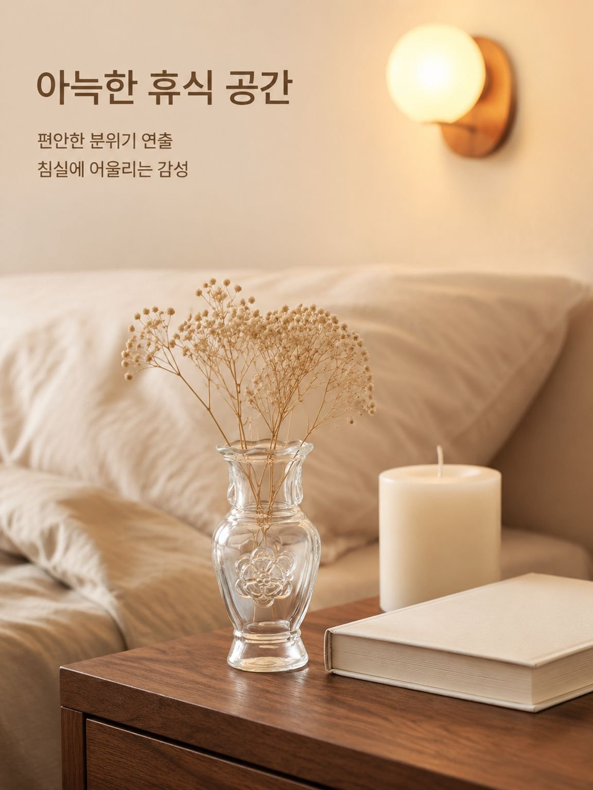 홈데코용 고급 유리 화병