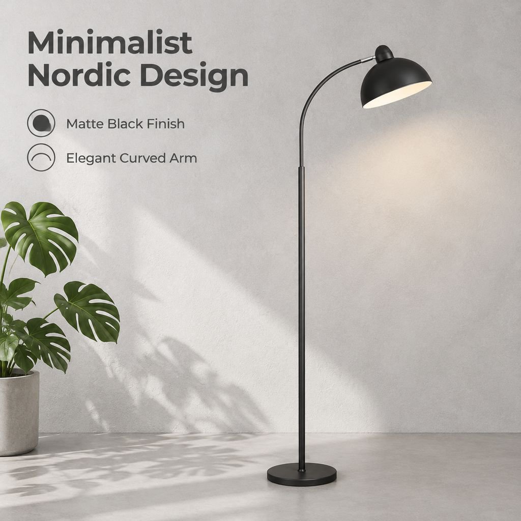 Luxury LED Eye-Caring Floor Lamp for Living Room