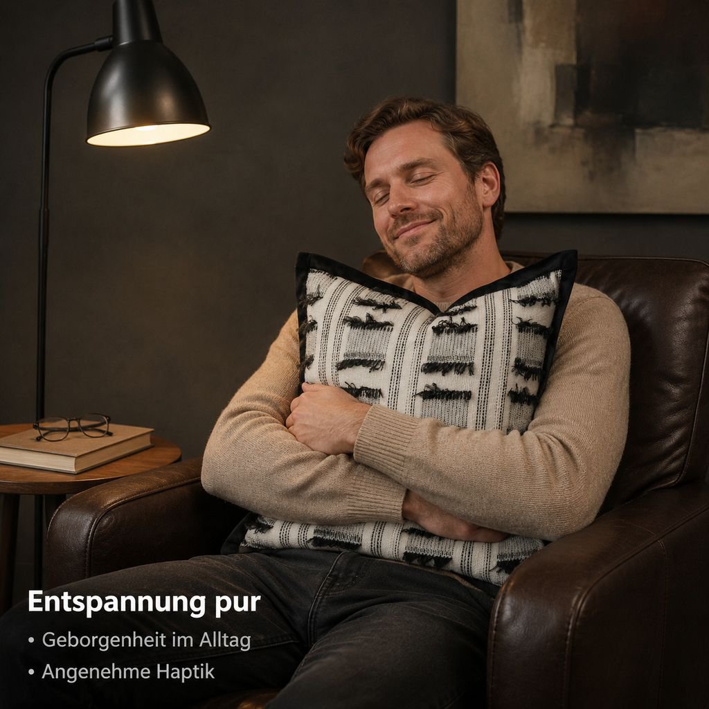 Hochwertiges, modernes, minimalistisches Rückenkissen