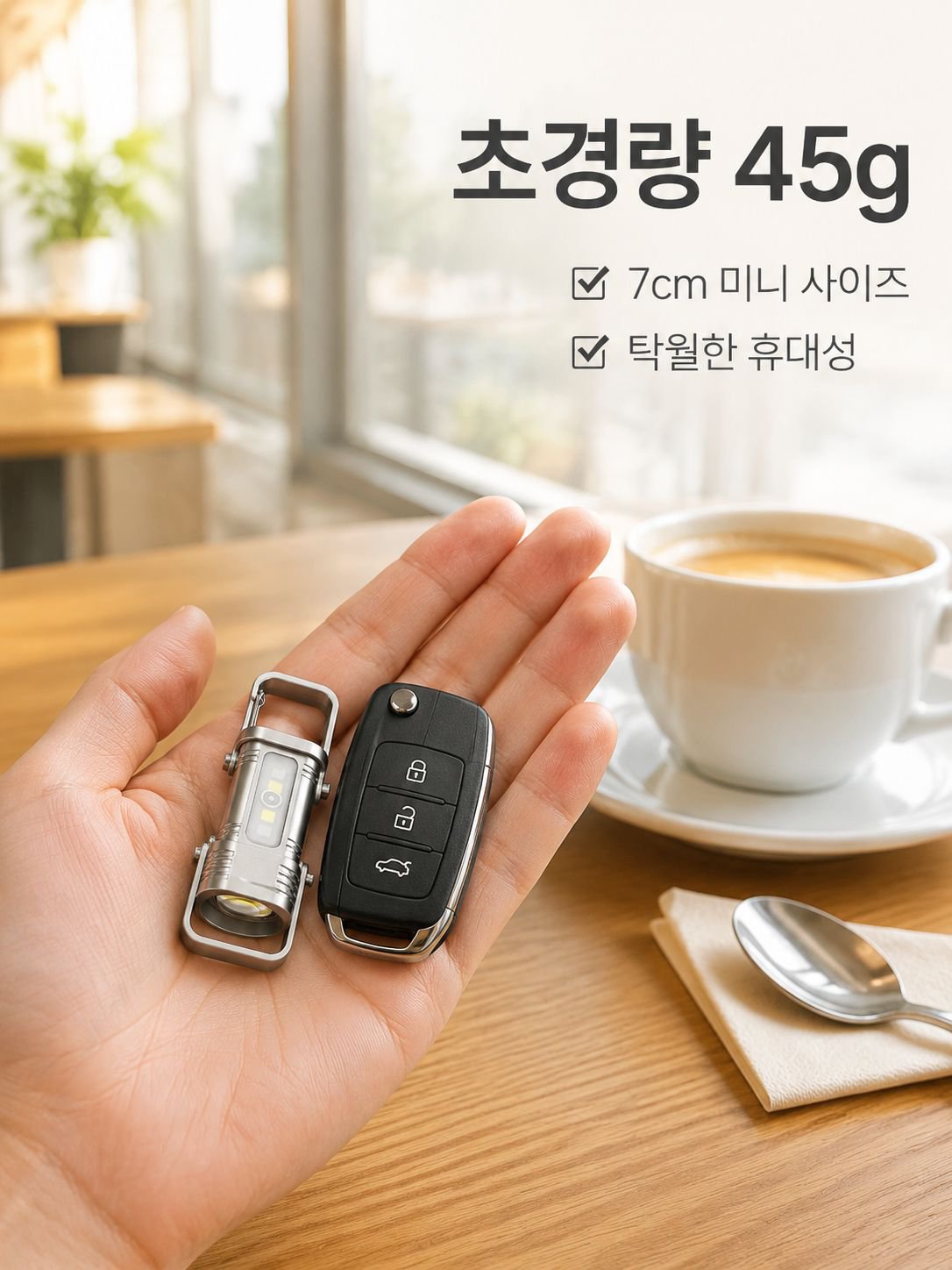 미니 휴대용 키체인 손전등