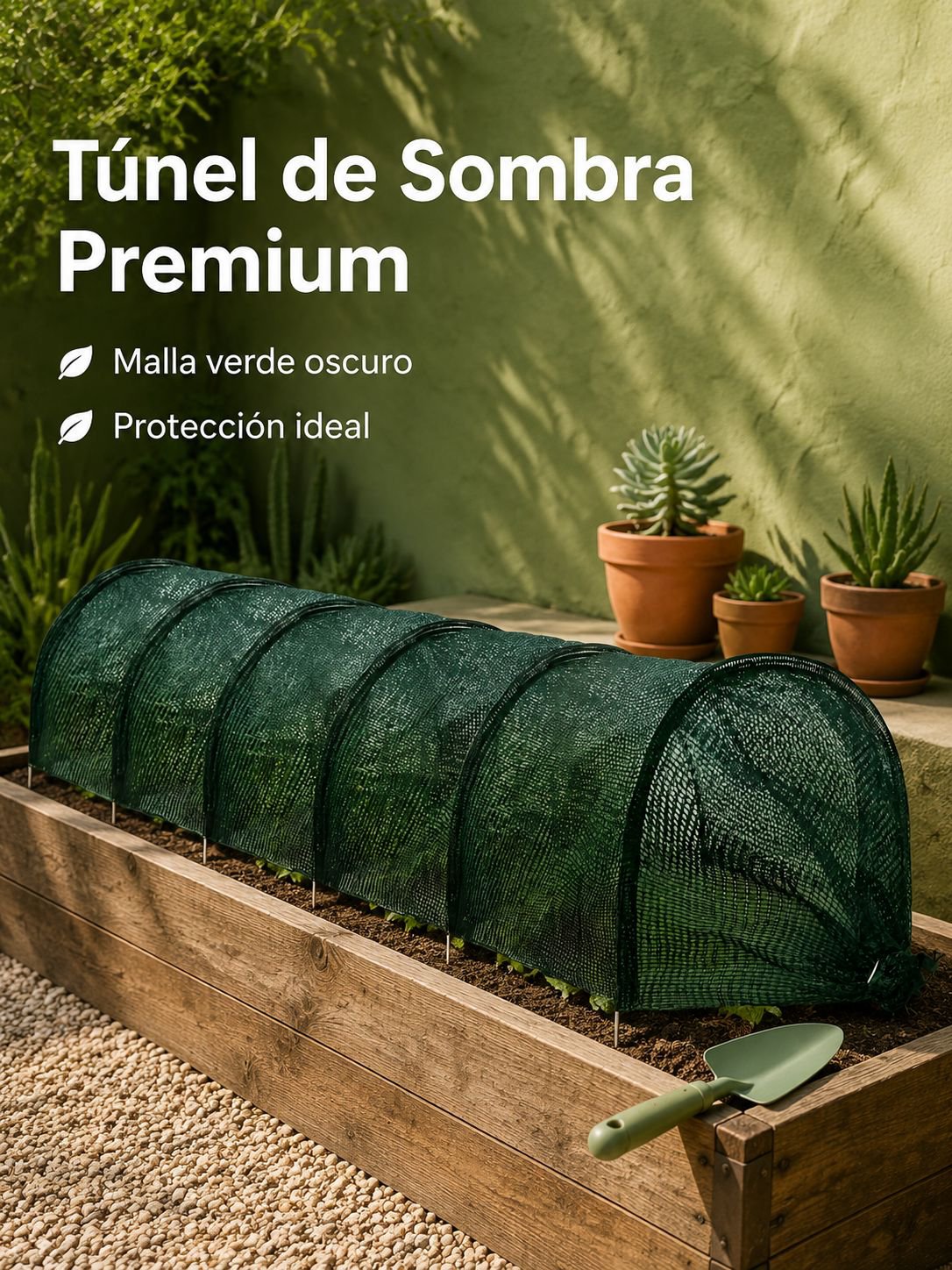 Túnel portátil de invernadero con red de sombra, cubierta protectora para huerto de verduras