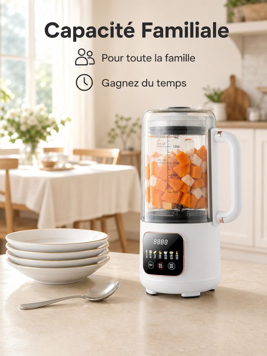 Hachoir à viande et mixeur multifonction grande capacité pour la maison
