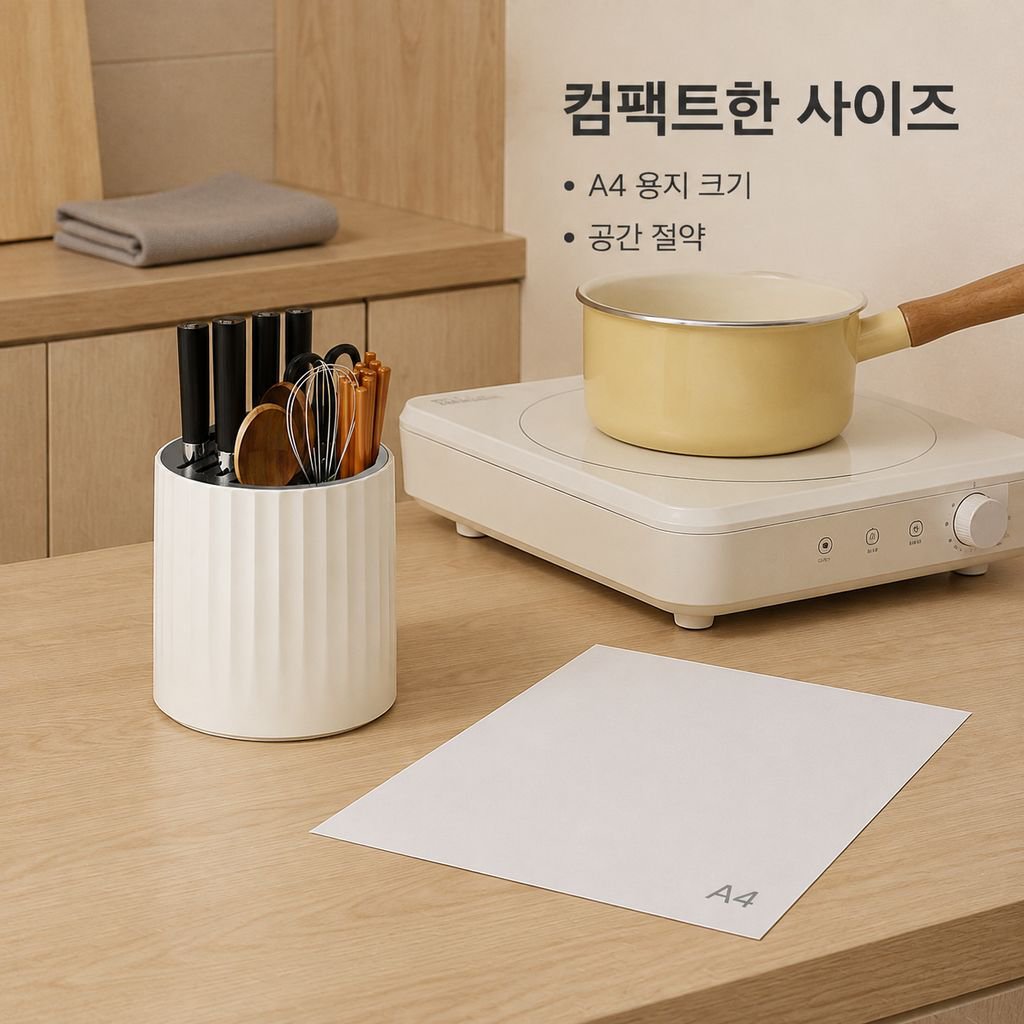 다기능 회전 칼꽂이 수납대
