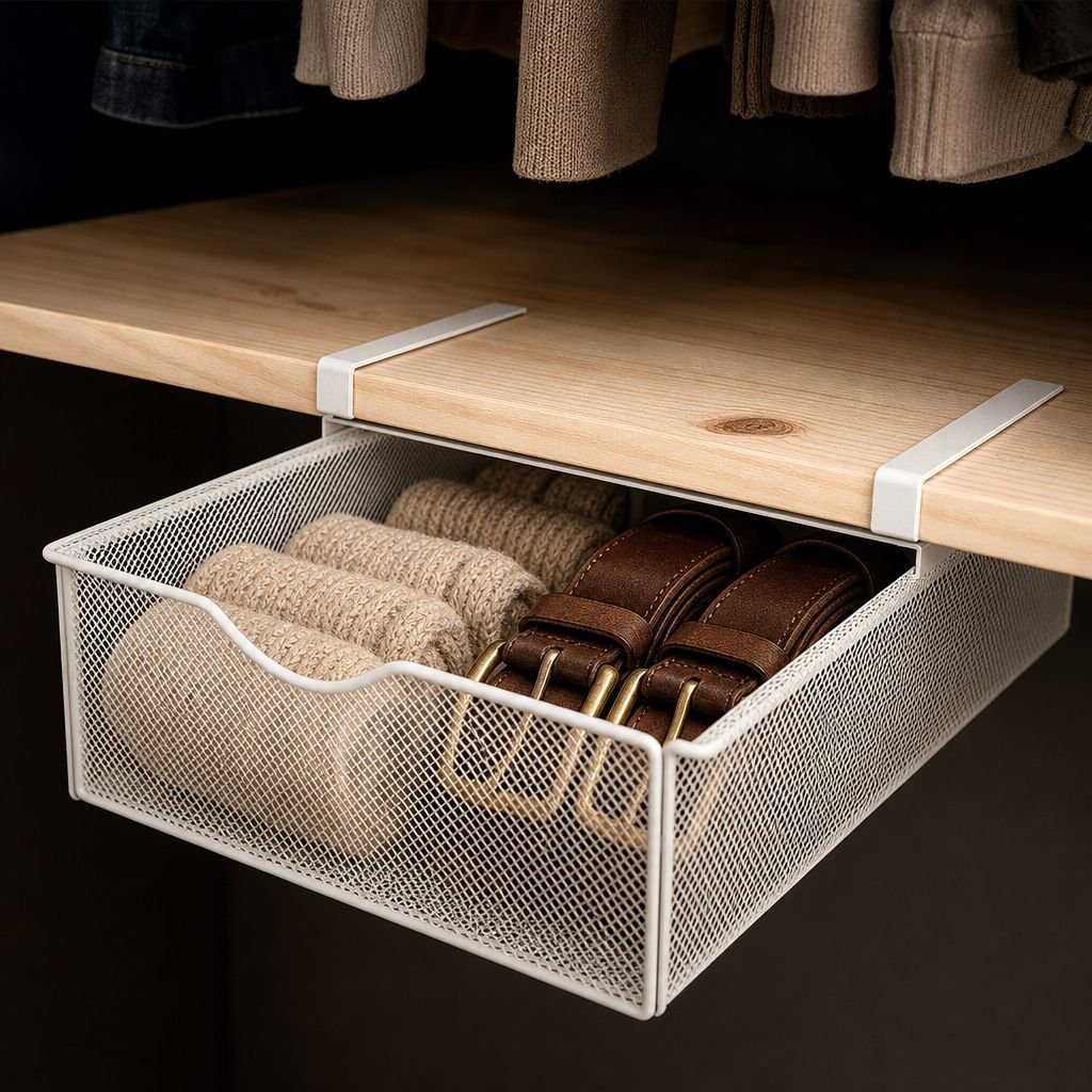 Multi-compartment wardrobe hanging storage solution