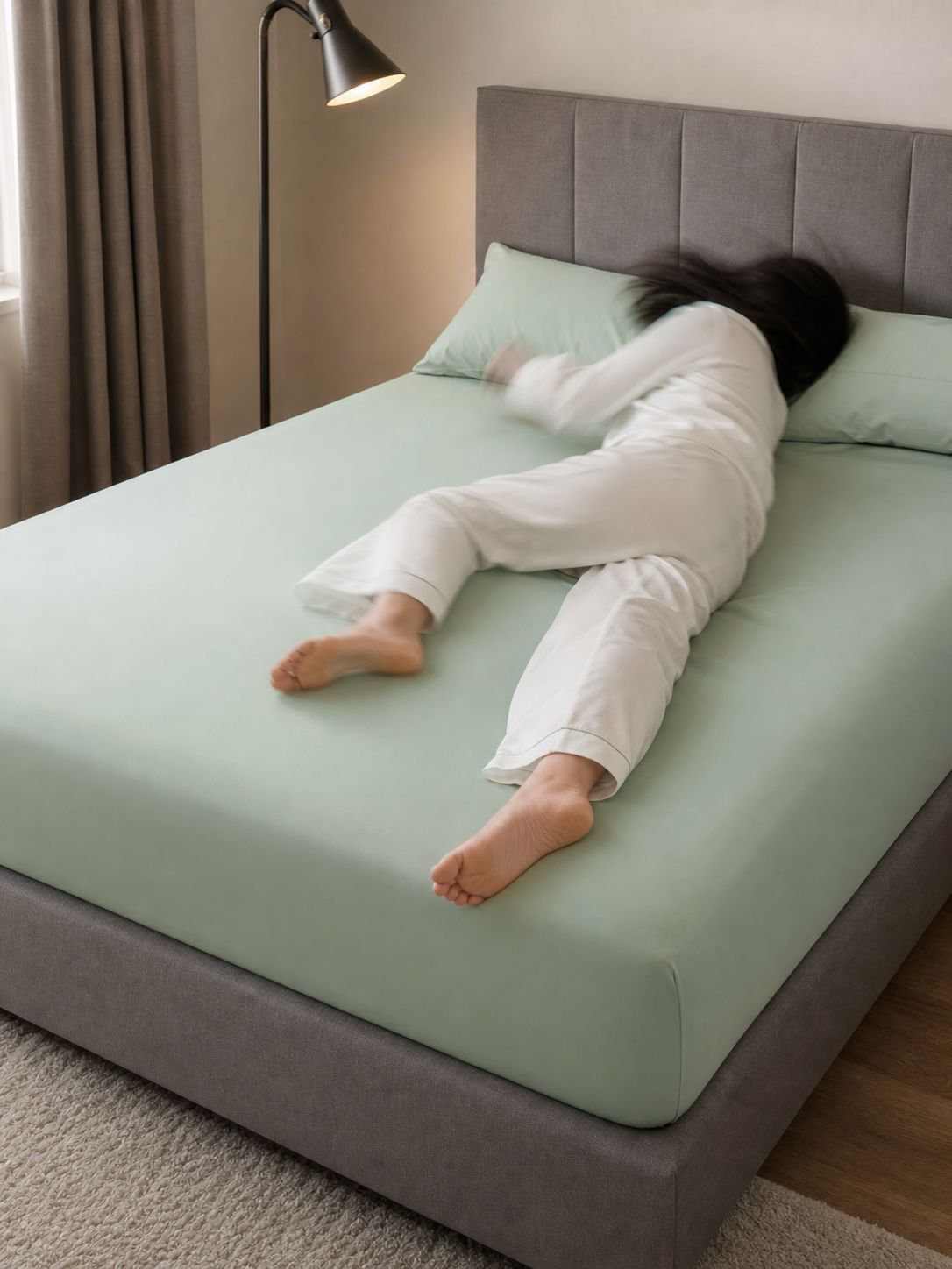 Anti-sweat cooling bed sheet for hot weather